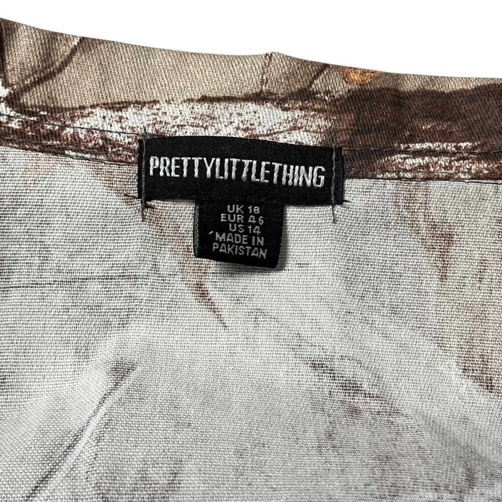 PrettyLittleThing Camo Utility Jumpsuit Women’s US 14 Hunting Print Long Sleeve - Picture 9 of 11